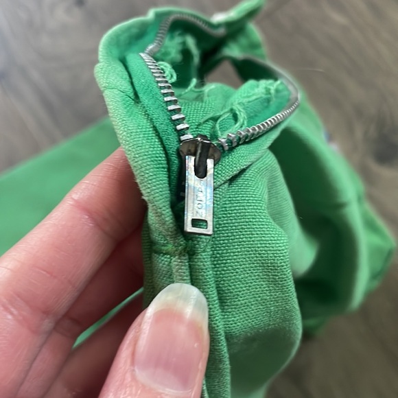 Vintage 1940s Topsail Light Grass Green Sanforized Clam Digger Capris Side Zip - Picture 16 of 16